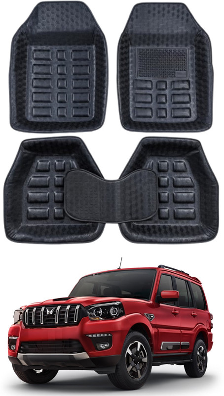 OMNIXIS PVC 3D Mat For Mahindra Scorpio(Black)