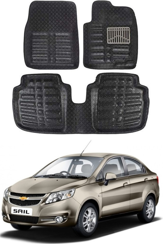 ARNEJA Polyutherine 3D Mat For Chevrolet Sail(Black)