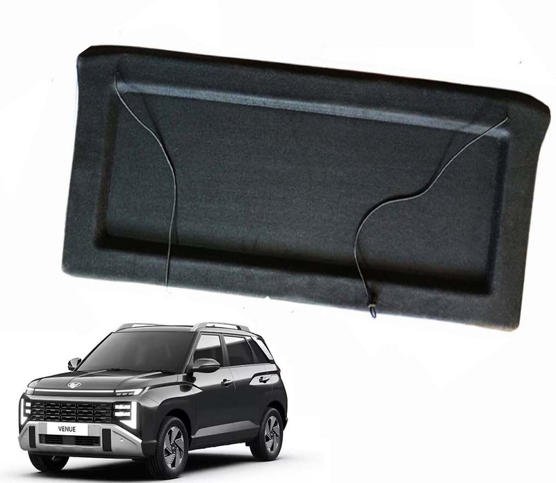Auto E-Shopping Plastic Tray Mat For Hyundai Venue(Black)