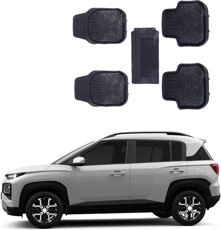 Shopone Rubber Standard Mat For  Universal For Car(Black)