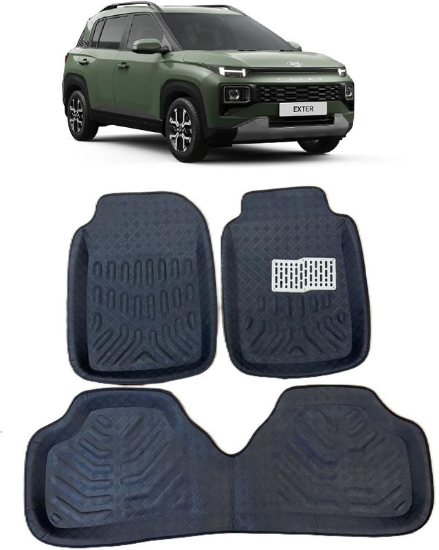 Arneja Trading Polyutherine 3D Mat For  Hyundai Exter(Black)