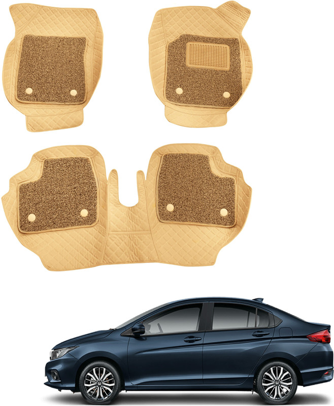 Fit Fly Leather 7D Mat For Honda City(Beige)