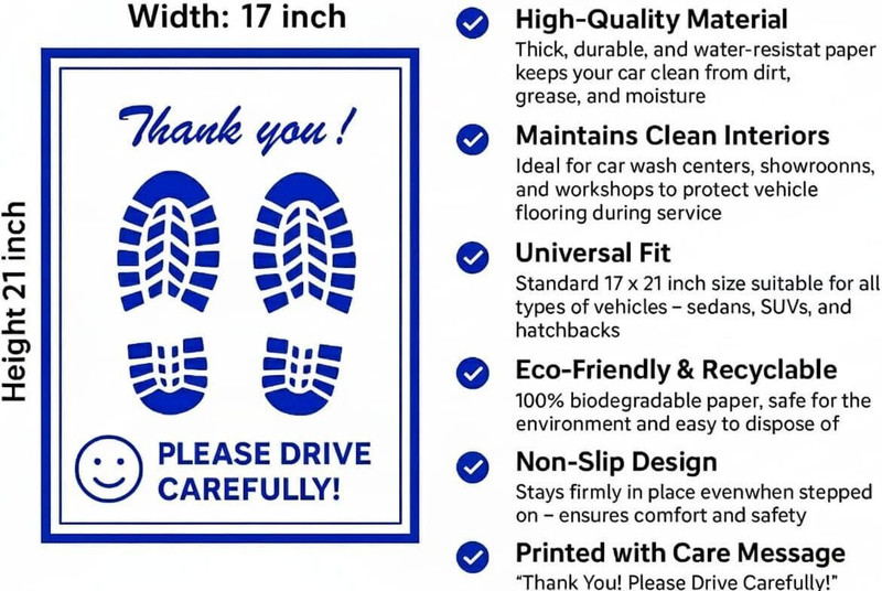FIXSMITH Paper Disposable Paper Mat For NA(White)