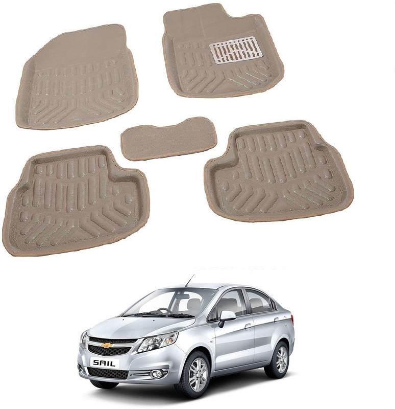 ROSHNEER ENTERPRISES PVC 3D Mat For Chevrolet Sail(Beige)