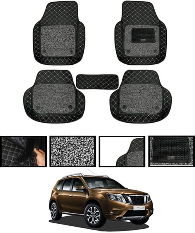zplus Leatherite 7D Mat For Nissan Terrano(Black)