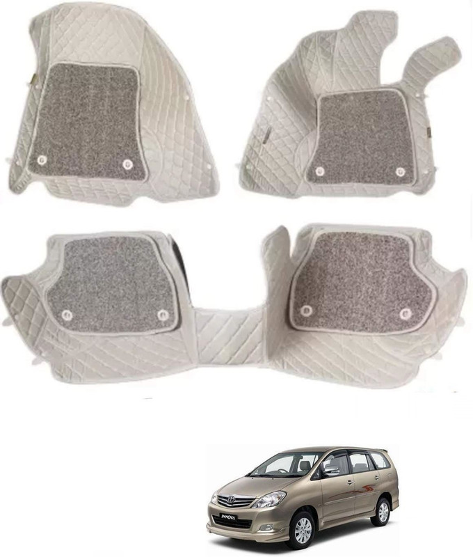 ARNEJA Leatherite 7D Mat For  Toyota Innova(Beige)