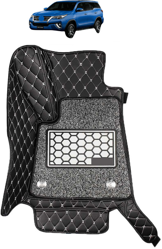 Caronix Leatherite 7D Mat For Toyota New Fortuner(Black)