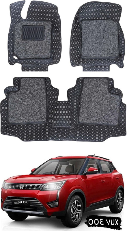 TOFIT ENTERPRISE Leatherite 7D Mat For  Mahindra XUV 300(Black, Silver)