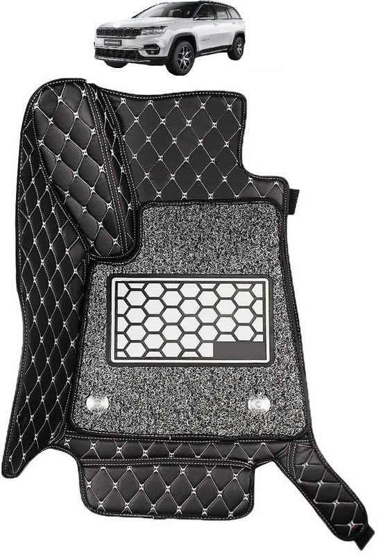 Caronix Leatherite 7D Mat For  Jeep Meridian(Black)