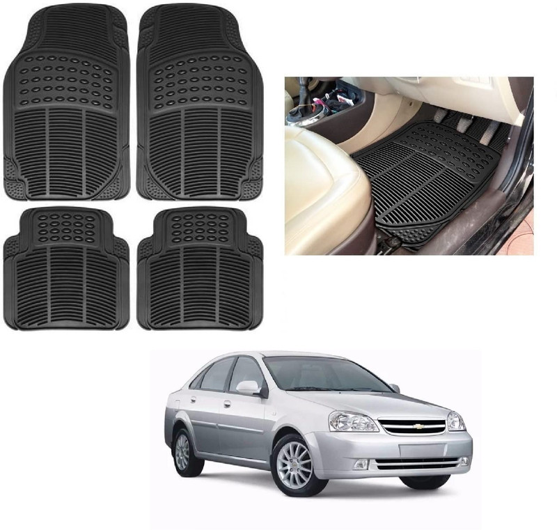 ROSHNEER ENTERPRISES Rubber 7D Mat For Chevrolet Optra(Black)