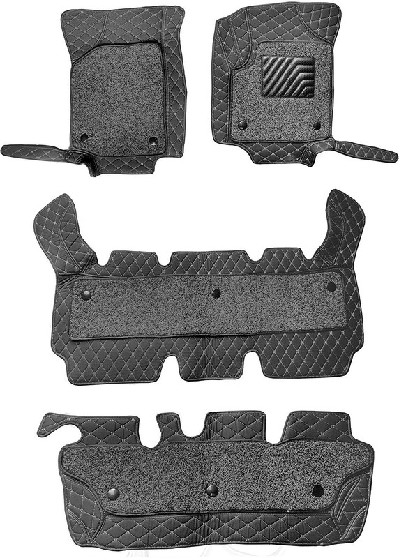 JAI Leather 7D Mat For  Toyota Innova Crysta(Black)