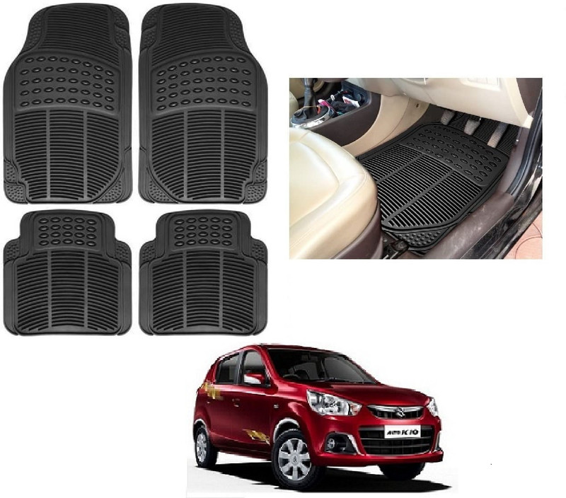 ROSHNEER ENTERPRISES Rubber Standard Mat For Maruti Alto K10(Black)
