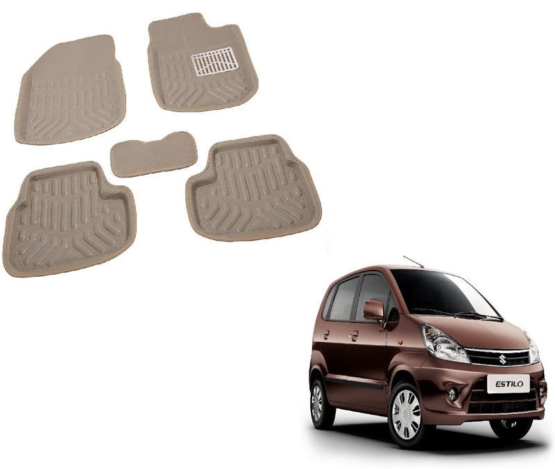 ROSHNEER ENTERPRISES PVC 3D Mat For  Maruti Zen Estilo(Beige)