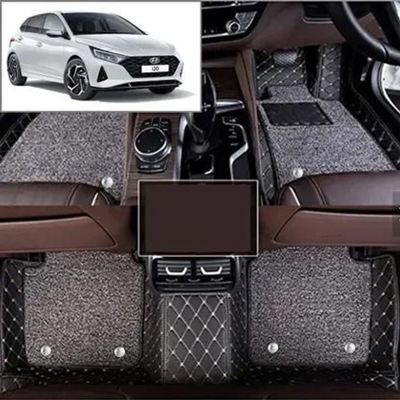 Khatu Leatherite 7D Mat For Hyundai i20(Black)