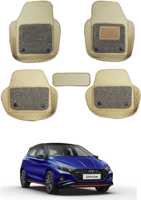 RKPSP Leatherite 7D Mat For Hyundai Universal For Car(Beige)