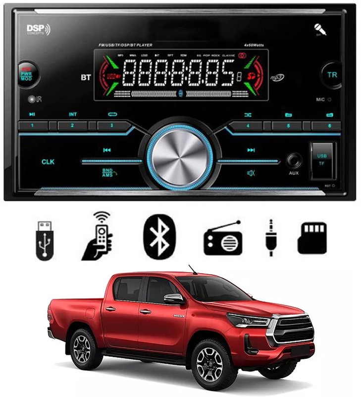 monolive Universal Multifunctional TF/USB/AUX MP3 Media Player For Car-140 Car Stereo(Double Din)