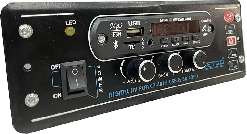 TECH-LOBBY TL-4440-2 CAR STERIO AMPLFIEIR WITH UNIVERSAL FITTING AND COUPLER Car Stereo(Single Din)