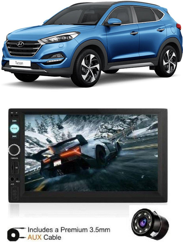 Dvis 7Inch HD DoubleDin TouchScreen with Rear View Camera Support With Camera D-288 Car Stereo(Double Din)