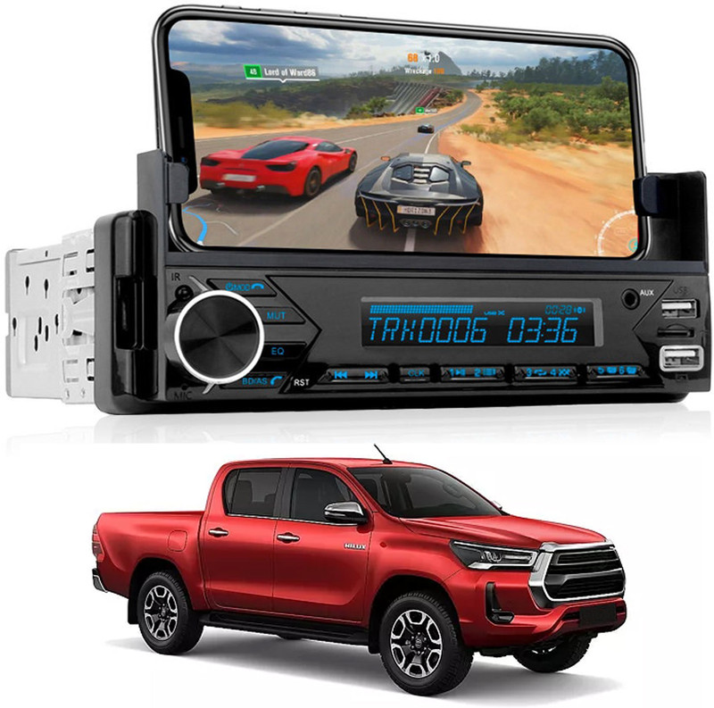 MSNP Multifunctionl Single din Phone Stand Stereo With USB/AUX/TF Card-140 Car Stereo(Single Din)