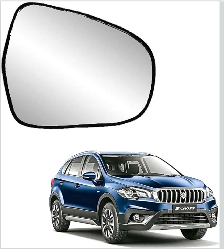 CARGROUP Side mirror Glass Right S-Cross 2015 to 2023 1pc Plastic Car Mirror Cover(Suzuki S-Cross)