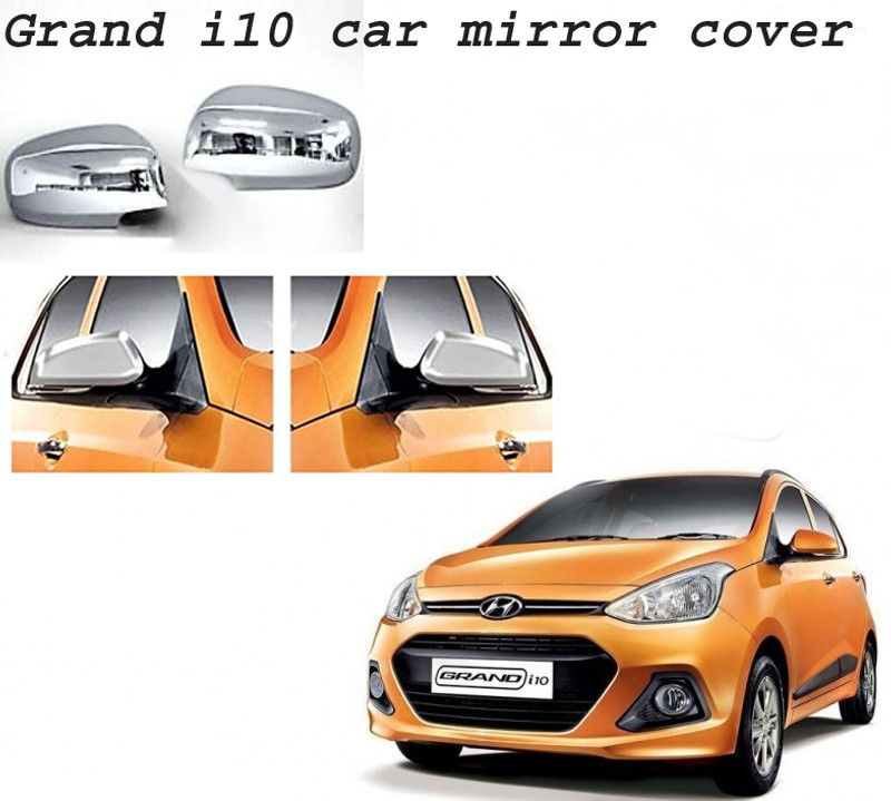 Amabu Car silver Plated chrome side mirror cover� Borosilicate Glass Car Mirror Cover(HYUNDAI i10)