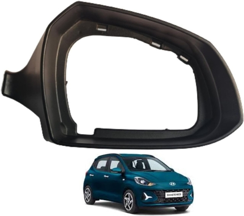 CARGROUP Side Mirror frame Ring black Cover i10 Grand Nios (Right 1pc) Plastic Car Mirror Cover(Hyundai Grand i10 Nios Era Petrol)