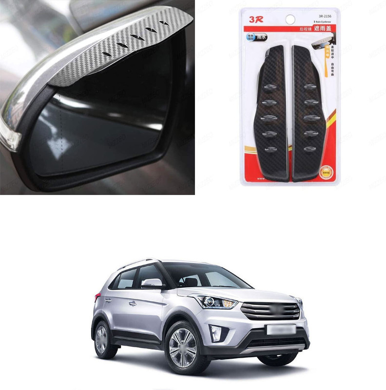PRTEK 3R 1 Pair Side Mirror Rain Blades ForDiscovery Sport Fiber Car Mirror Cover(Land Rover Discovery Sport)