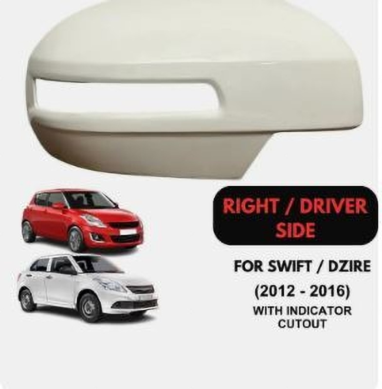 AMGT Mirror Cover Right Side with Indicator Hole for SWFT Plastic Car Mirror Cover(Suzuki Swift, Swift Dzire)