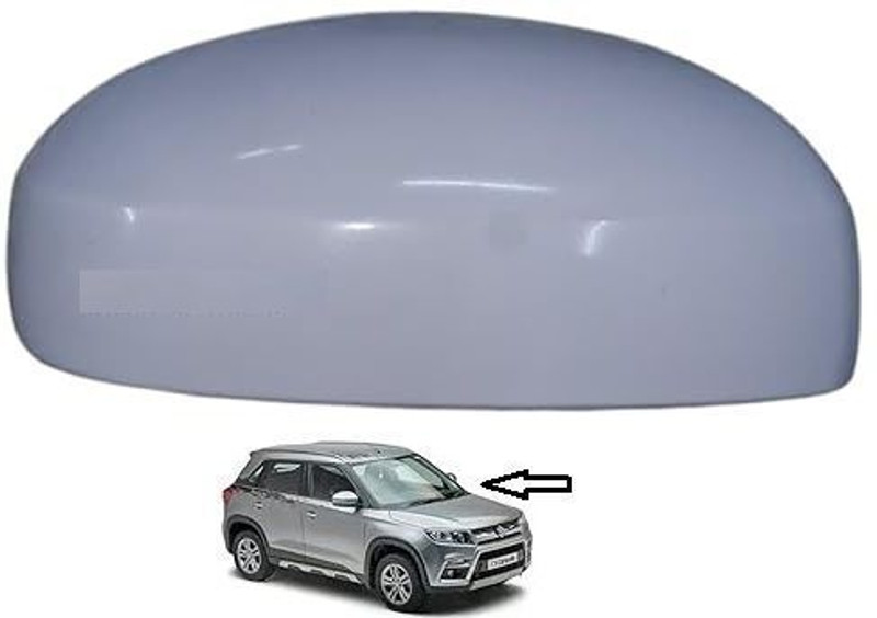 Uneestore Car Side view Mirror Cover/Cap(NO INDICATOR CUT TYPE,LEFT PASSENGER SIDE) Plastic Car Mirror Cover(Maruti Vitara Brezza VXI AT Petrol, Vitara Brezza LXI Petrol)