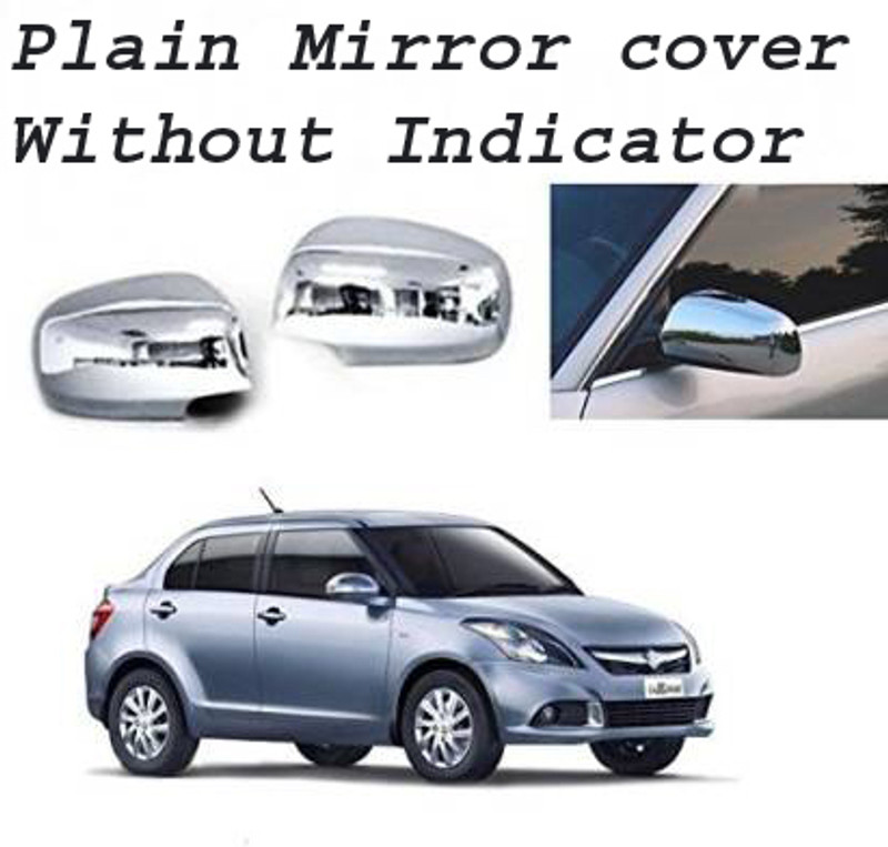 Amabu Car silver Plated chrome side mirror Frame for Maruti Swift Dzire (2012-2015) Borosilicate Glass Car Mirror Cover(Maruti Swift Dzire)