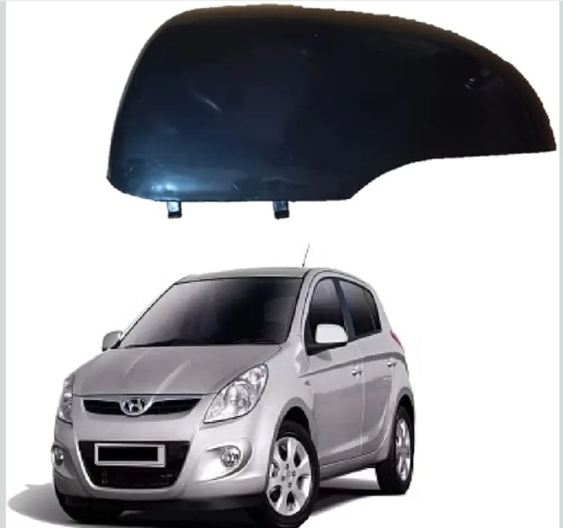 CARGROUP side mirror cover Indicator Cut Type black Right i20 type 2 2011 to 2013 1pc Plastic Car Mirror Cover(Hyundai i20)