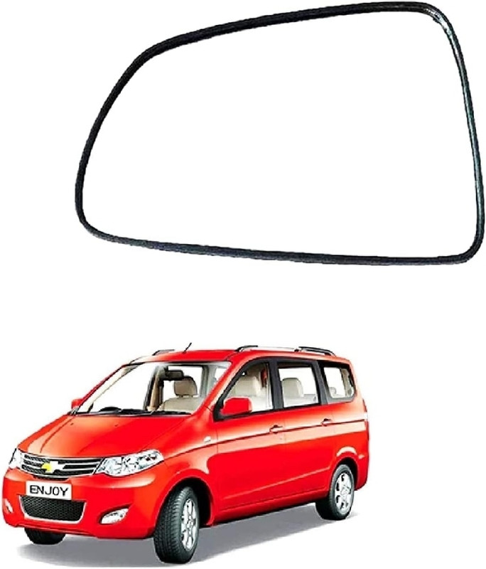 CARGROUP Door side mirror Glass Right Enjoy 2013 to 2018 1pc Glass Car Mirror Cover(Chevrolet Enjoy)