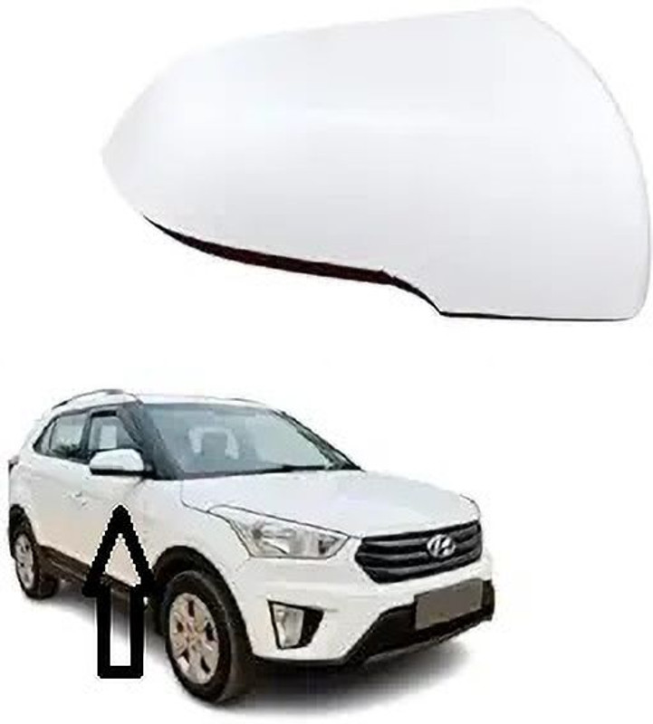 Uneestore CAR SIDE MIRROR COVER/CAP FOR CRETA 2015 RIGHT DRIVER SIDE/INDICATOR CUT TYPE Plastic Car Mirror Cover(HYUNDAI Creta 1.4 EX Diesel, Creta 1.6 SX)