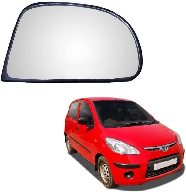 CARGROUP Door side mirror Glass Right i10 2007 to 2013 1pc Glass Car Mirror Cover(Hyundai i10 Era)