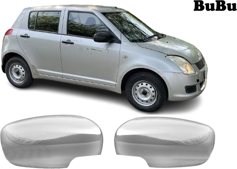 Bubu silver Plated chrome side for (2005-2010) Borosilicate Glass Car Mirror Cover(Maruti Swift)