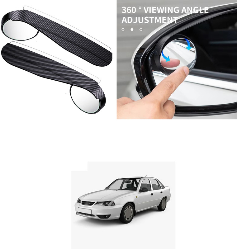 PRTEK Car Blind Spot Mirror Rain Guards 2 Pack_R45 Glass Car Mirror Cover(Chevrolet Captiva)
