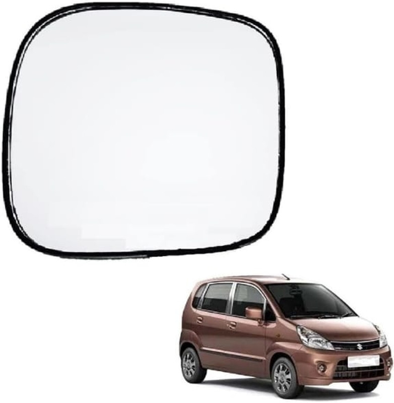 JSCoritan Door side Mirror Glass Zen Estilo (left side,) 1pc Plastic Car Mirror Cover(Maruti Zen Estillo LXI)