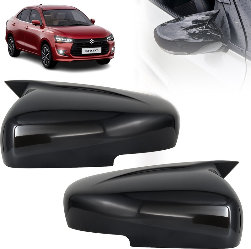 Otoroys Batman Style Car Side Mirror Cover Cap Dzire Plastic Car Mirror Cover(Suzuki New Dzire)