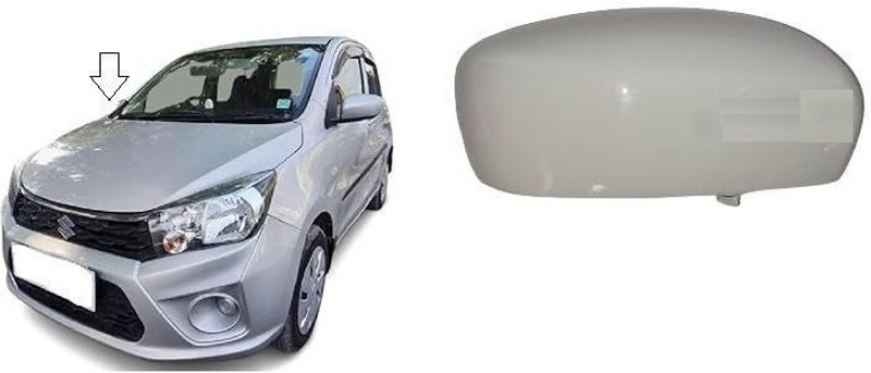 Uneestore Side view Mirror Cover WITHOUT INDICATOR CUT)RIGHT DRIVER SIDE Plastic Car Mirror Cover(Maruti Celerio LXI, Celerio VXI)