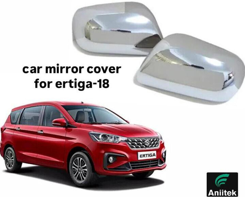 JSCoritan Stylish full crome car mirror cover for ERTIGA 2018 Plastic Car Mirror Cover Plastic Car Mirror Cover(Maruti Ertiga)