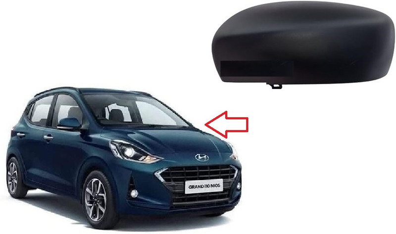 Uneestore Side View Mirror Cover/Cap FOR GRAND I10 NIOS WITHOUT CUT TYPE/LEFT PASSENGER Plastic Car Mirror Cover(Hyundai i10)