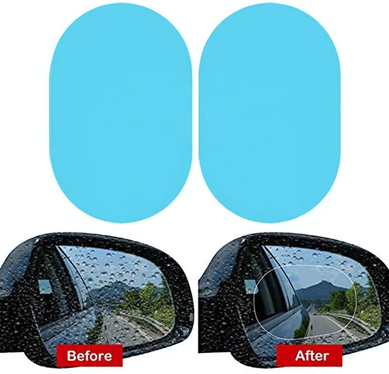 Taveesa Car Side View Mirror Rear View Rainproof Waterproof HD Protective Film Glass Car Mirror Cover(Universal For Car Universal For Car)