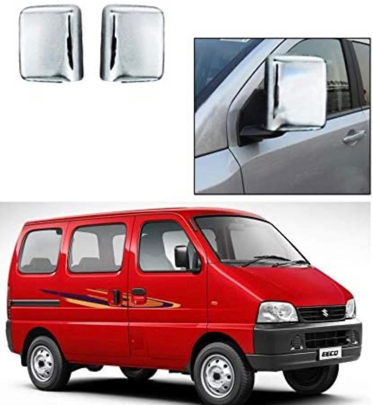 AMARIO Premium Quality Side Mirror Chrome Cover For Eeco 2010-2017 Set Of 2 Plated, Plastic Car Mirror Cover(Maruti Eeco)