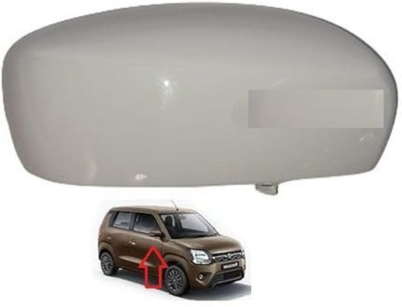 Uneestore Car Side Mirror Cover Wagonr 2019 Without Indicator Cut (UNPAINTED) Right Side Plastic Car Mirror Cover(Maruti Wagon R LX, Wagon R VXI, Wagon R Stingray VXI Optional)