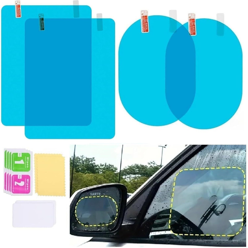 THEVAMI Anti Fog Film Car Rear View Mirror Rain-Proof Plastic Car Mirror Cover(Universal For Car Universal For Car)