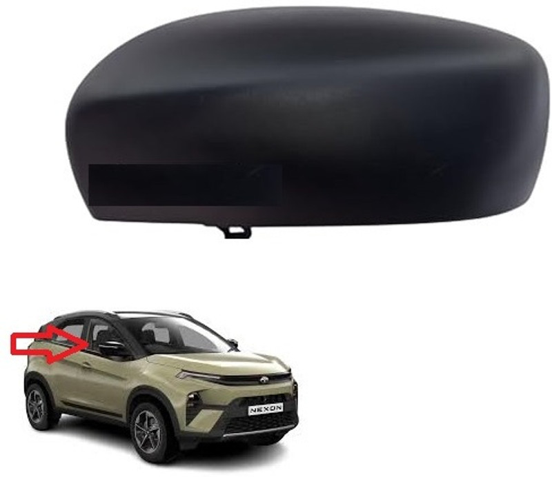Uneestore Side View Mirror Cover/Cap FOR NEXON 2023 WITHOUT CUT TYPE/RIGHT DRIVER SIDE Plastic Car Mirror Cover(TATA Nexon 1.2 Revotron XE)