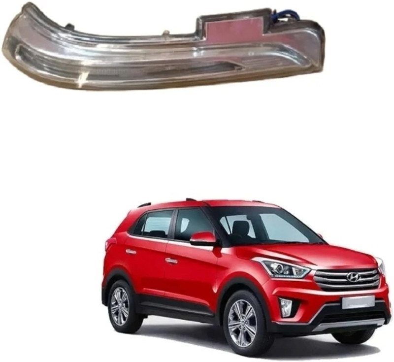 CARGROUP Side mirror Indicator light Yellow Creta 2015 to 2017 (Right 1pc Plastic Car Mirror Cover(HYUNDAI Creta)