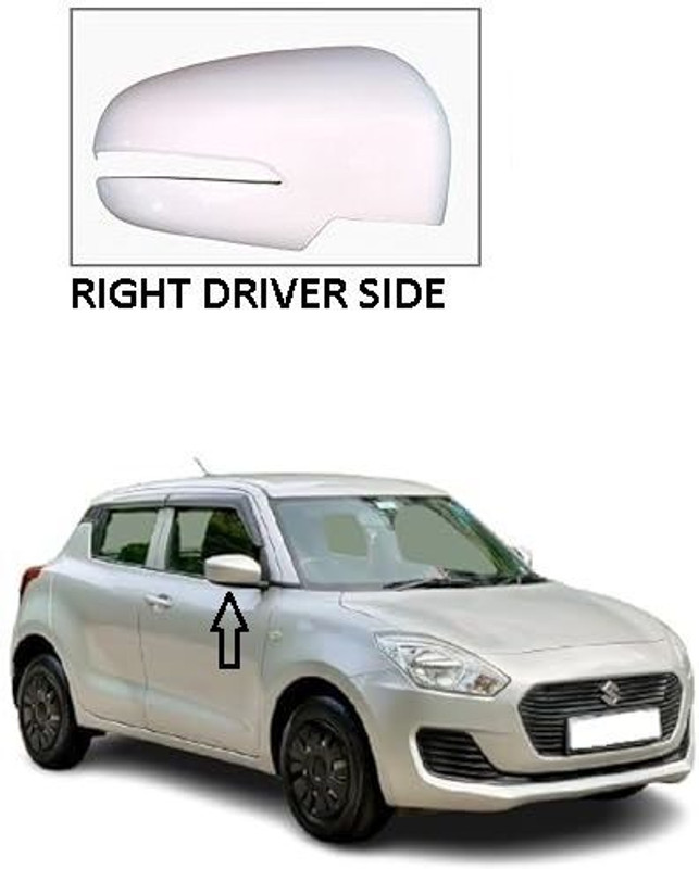 ABC uneestore Side View Mirror Cover/Cap(Indicator Cut Type for Swift 2018 Year Plastic Car Mirror Cover(Maruti Swift AMT ZDI)