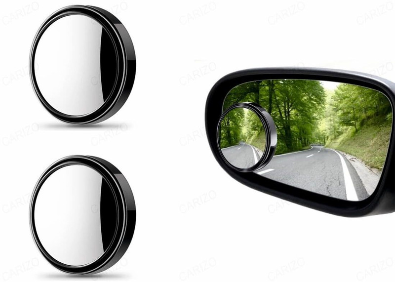 SEMAPHORE 2 Pcs Blind Spot Mirrors 360 Degree 2 Inch Car Rear View Plastic Car Mirror Cover(Universal For Car Universal For Car)