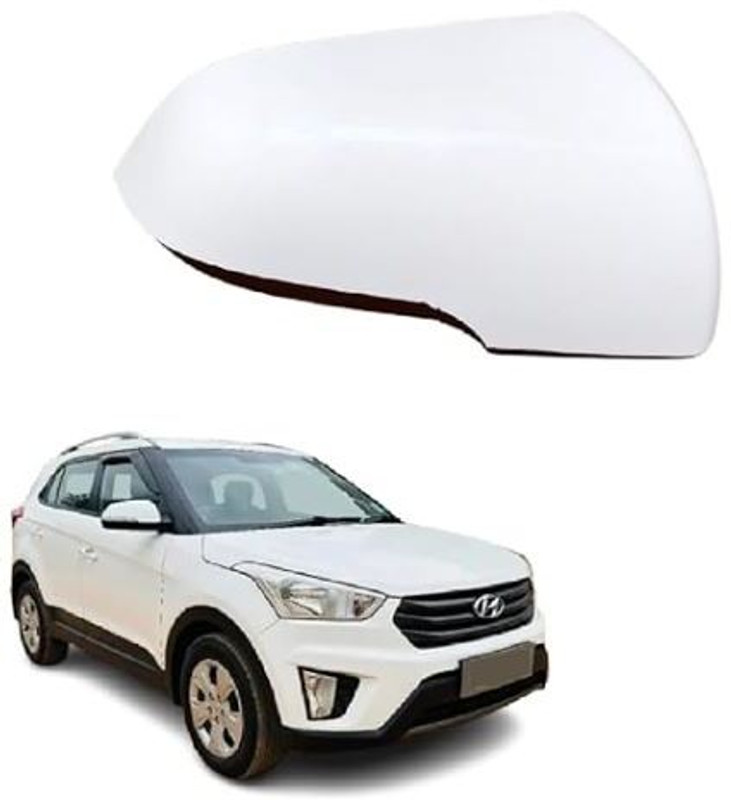 AMGT Creta Side Mirror Cover/Cap (Indicator Cut Type) compatible (RIGHT DRIVER SIDE) Plastic Car Mirror Cover(HYUNDAI Creta)